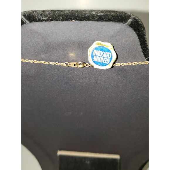 A Genuine Cloisonne Fish Pendant Necklace Tropical Costume Jewelry Gold Tone - Picture 6 of 11